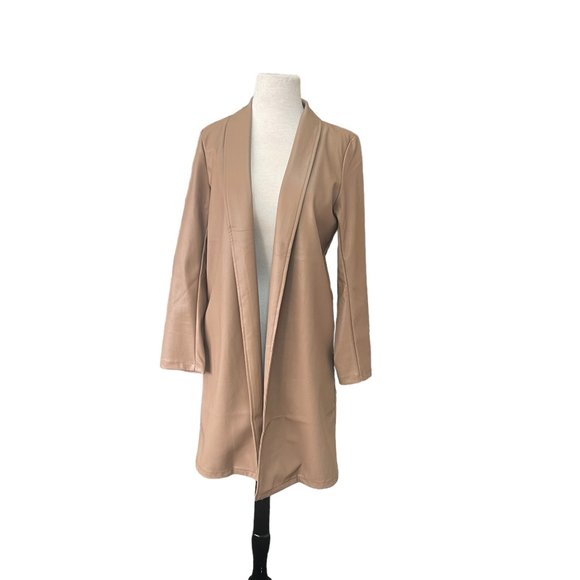 THML Jackets & Blazers - THML- Vegan Leather Jacket- Style# JH1965- Camel